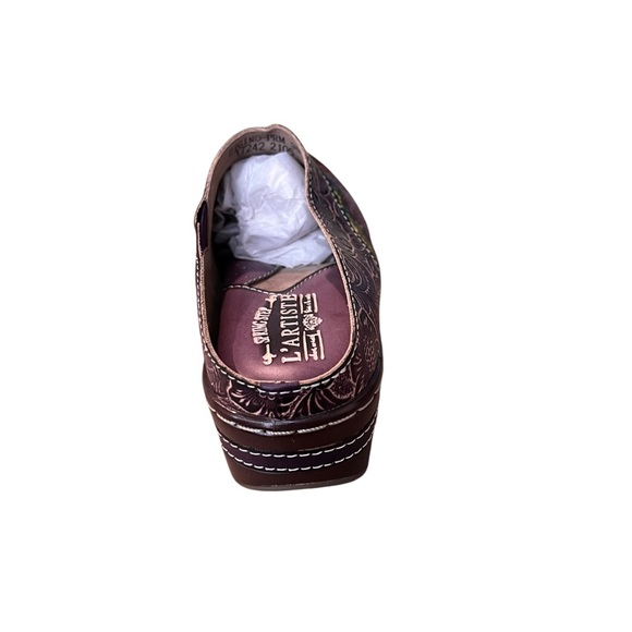 Spring Step L'Artiste Women's Zigino Clogs Purple Multi Size 38 - Picture 3 of 8